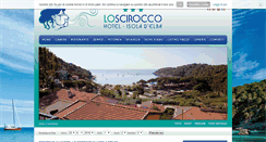 Desktop Screenshot of hotellosciroccoisoladelba.it