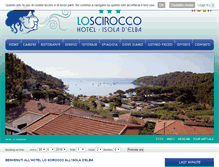 Tablet Screenshot of hotellosciroccoisoladelba.it